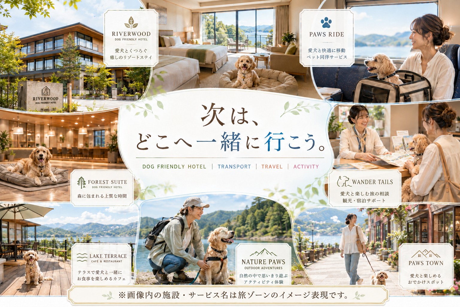 愛犬と楽しむ旅のイメージ