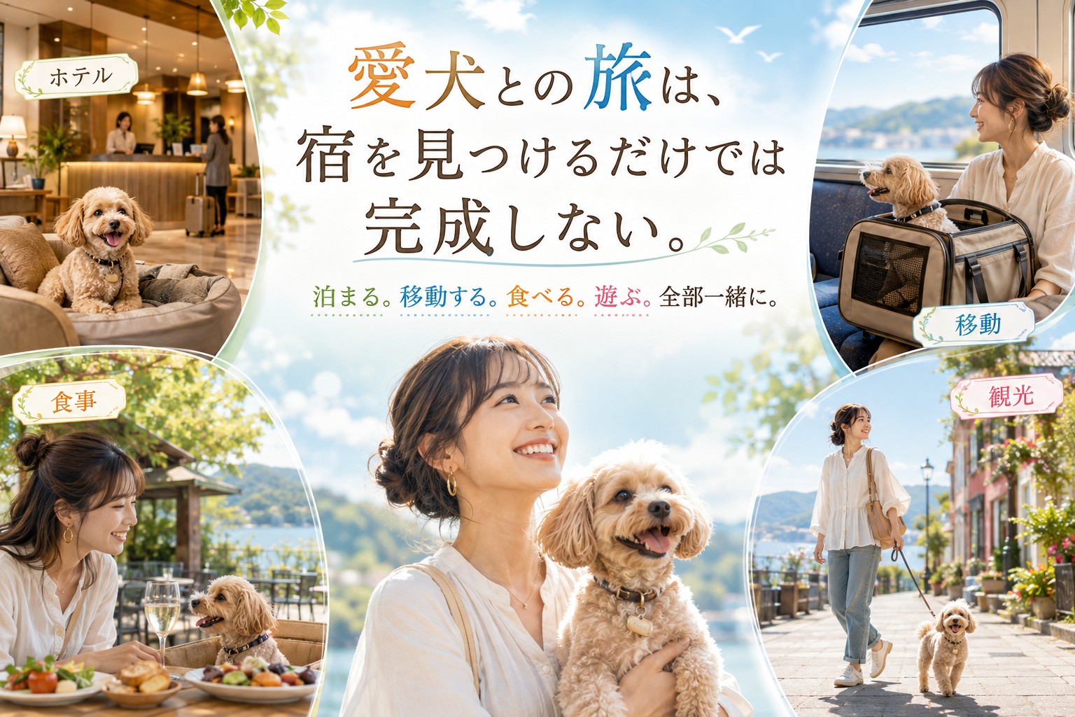 愛犬と泊まれる宿・旅のご案内